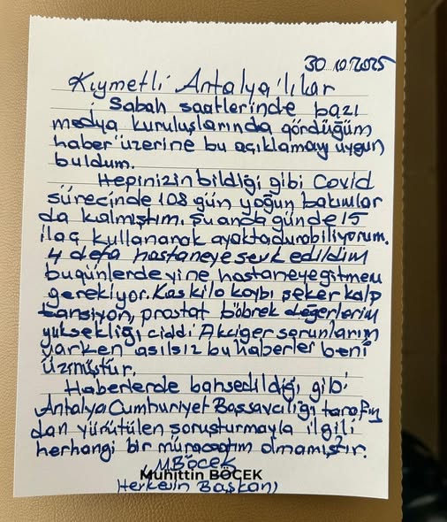 Muhittin Böcek Hakkındaki İddiaları Yanıtladı