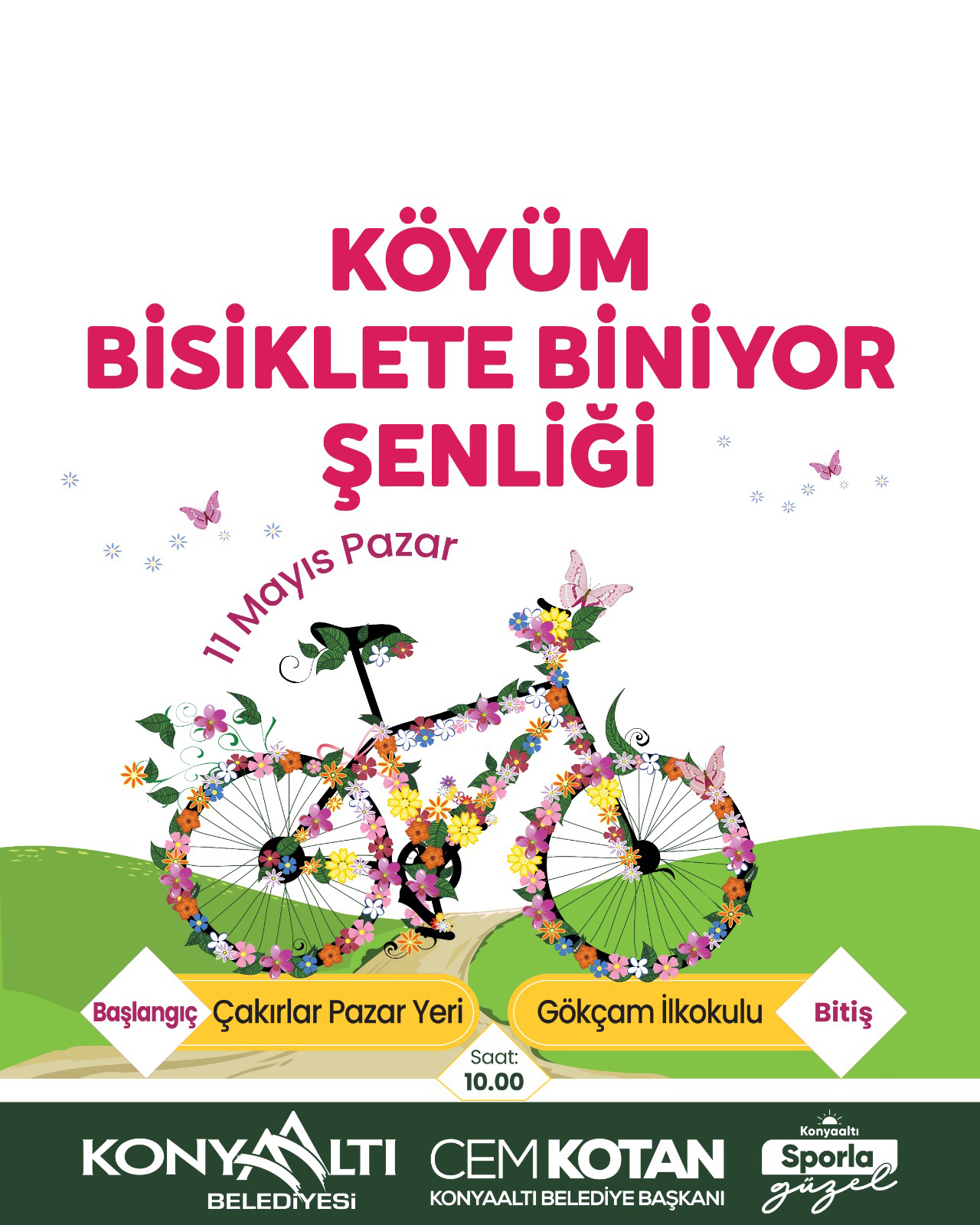 Konyaaltı’nın köylerinde bisiklet sürecekler