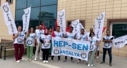 HEP-SEN ve Sağlık Çalışanları Sendikası Basın açıklaması