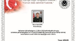 MSB: Pençe- Kilit bölgesinde 1 asker şehit oldu