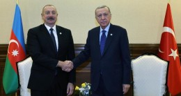 Cumhurbaşkanı Erdoğan, Cumhurbaşkanı Aliyev ile bir araya geldi