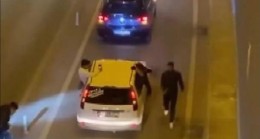 Asker uğurlamasında yol kapattılar