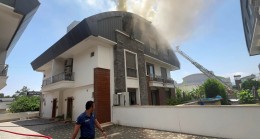 ANTALYA Sauna odasında çıkan yangında, villa zarar gördü