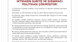 CHP: Türkiye’nin Suriye politikası ve sığınmacı politikası çökmüştür