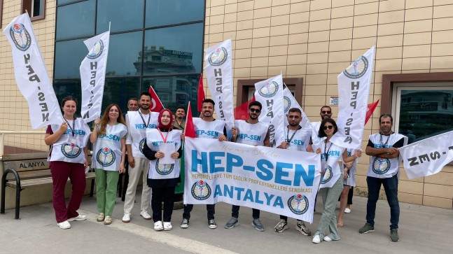 HEP-SEN ve Sağlık Çalışanları Sendikası Basın açıklaması