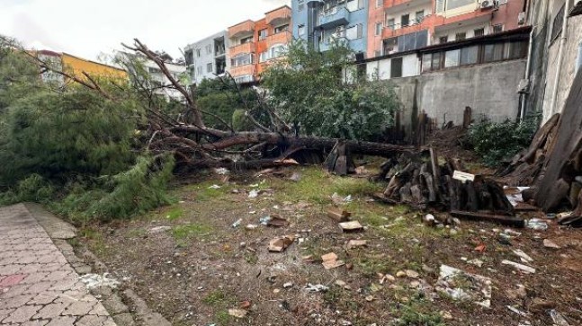 Muğla’da hortum çatıları uçurdu, ağaç ve direkleri devirdi; o anlar kamerada