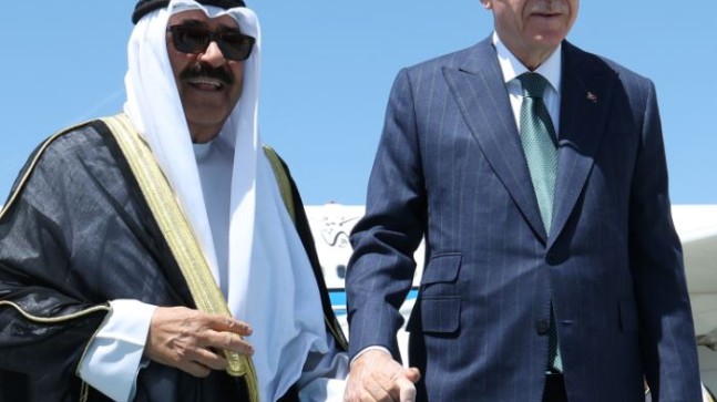 Cumhurbaşkanı Erdoğan, Kuveyt Emiri El Sabah’ı karşıladı
