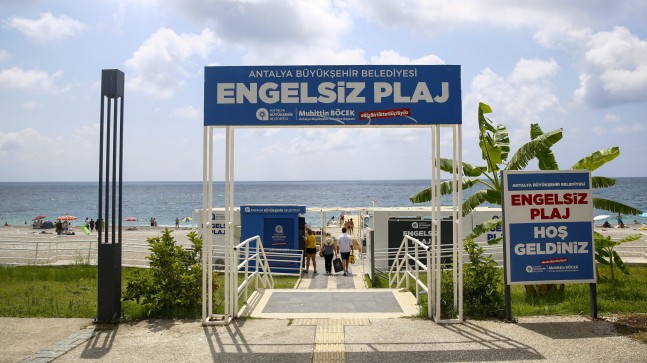 Engelsiz plajlara ziyaretçi akını