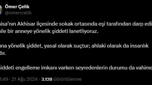 AK Parti’li Çelik: Hamile bir anneye yönelik şiddeti lanetliyoruz