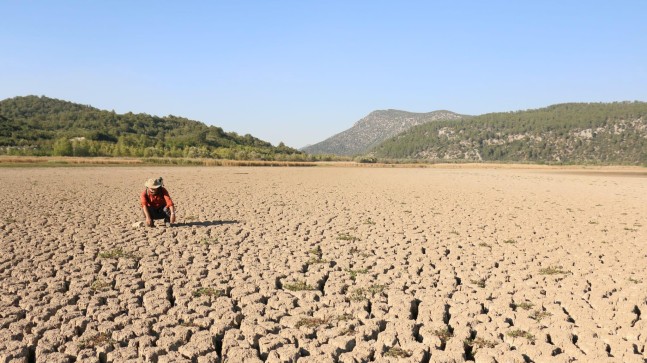 Eğirdir’in beslediği Kovada Gölü de kuruyor