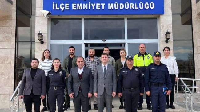 Kaymakam Altun, emniyet müdürlüğünü ziyaret etti