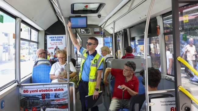 Büyükşehir’den halk otobüslerine klima denetimi