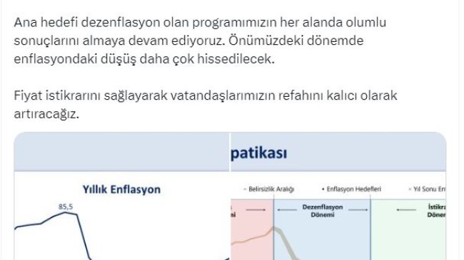 Bakan Şimşek: Önümüzdeki dönemde enflasyondaki düşüş daha çok hissedilecek